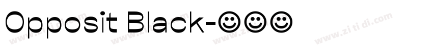 Opposit Black字体转换